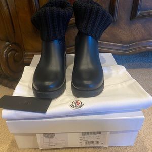 MONCLER Women's Ginette Rib Knit Boots 39/9